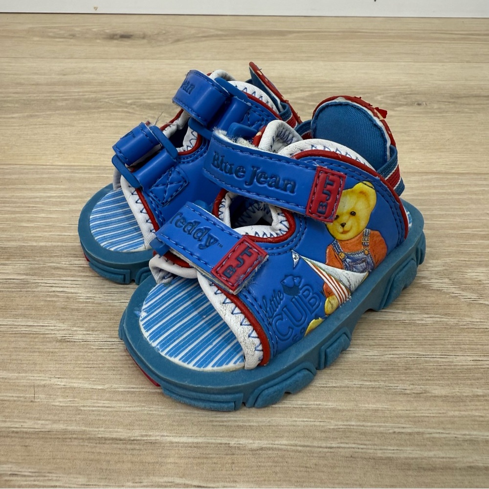 Blue Jean Teddy Sandals